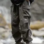 Vintage Baggy Hiking Cargo Pants Men Waterproof Casual Sport Jogging Sping Summer Parachute Pants Outdoor Wide leg Trousers