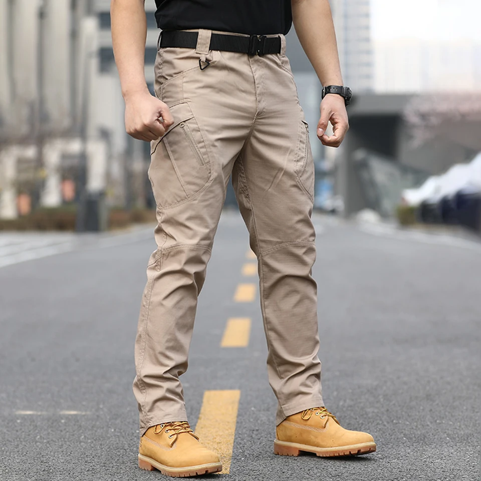 IX9 tactical overalls pants four seasons wear men's assault pants outdoor camouflage training pants wear-resistant multi-pocket - Image 2