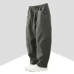 Fashion Men Drawstring Waist Cargo Pants Men Spring Straight Airplane Pants Man Multi Pocket Outdoor Hiking Workwear Trousers