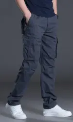 Men's Summer Tactical Cargo Pants Lightweight Casual Waterproof Trousers Casual Pants Wear-resisting Multi-pocket Outdoor Hiking