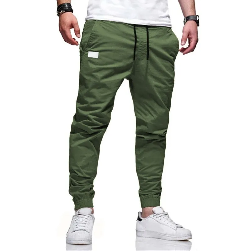 New Men's Casual Sports Pants Sweatpants Male Jogger Cargo Harem Pencil Pants Trousers Multi-pocket Sweatwear - Image 4