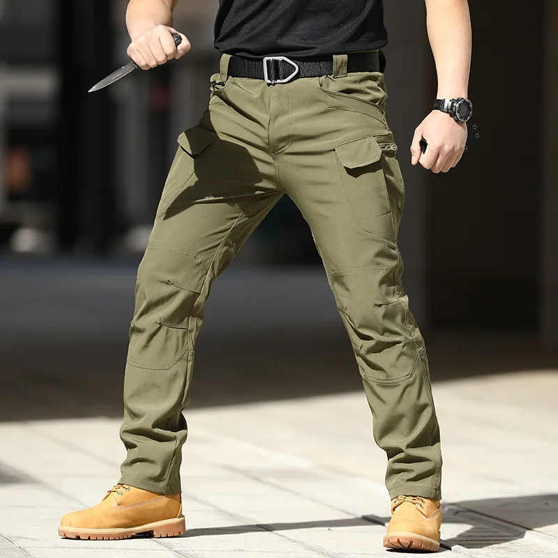 Summer Casual Lightweight Army Military Long Trousers Male Waterproof Quick Dry Cargo Camping Overalls Tactical Pants Breathable - Image 4
