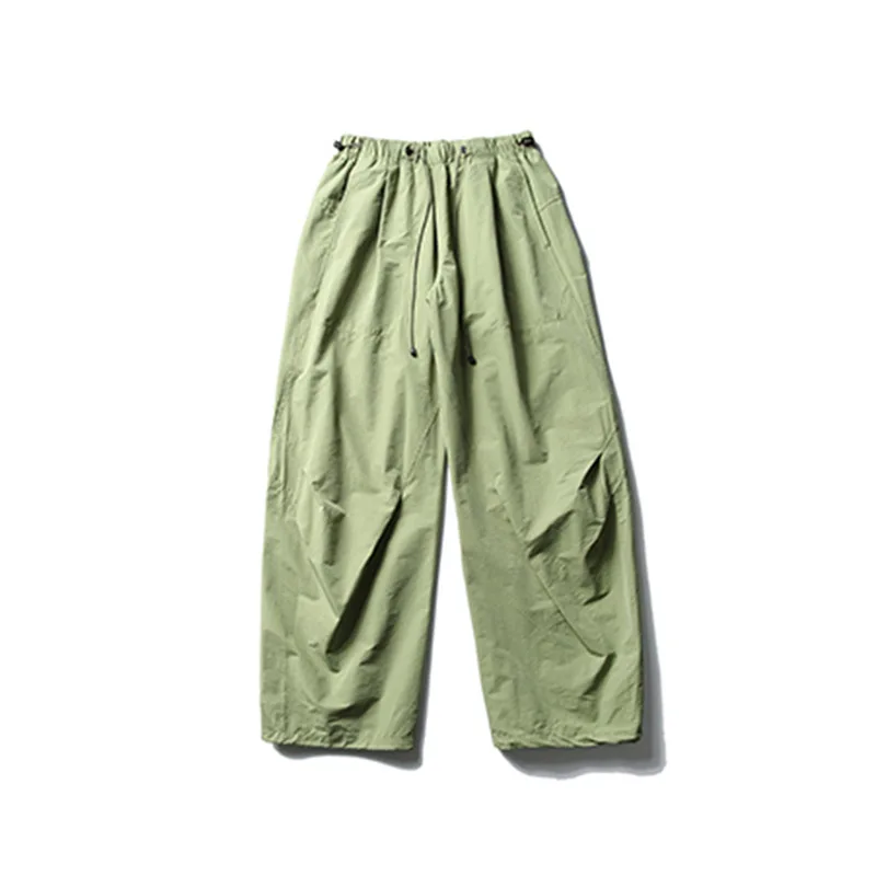 Men's Lightweight Tactical Paratrooper Cargo Pants, Straight Loose Wide Leg Athletic Outdoor Hiking Drawstring Sports Trousers - Image 5