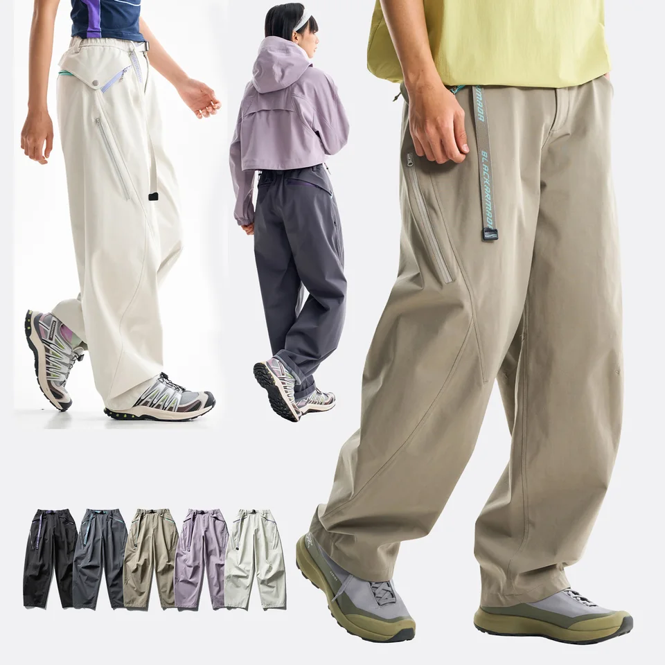 Ultra Loose Lightweight Outdoor Functional Pants Men Women Waterproof Quick Dry Techwear Wide Leg Cargo Pant Track Trouser - Image 3