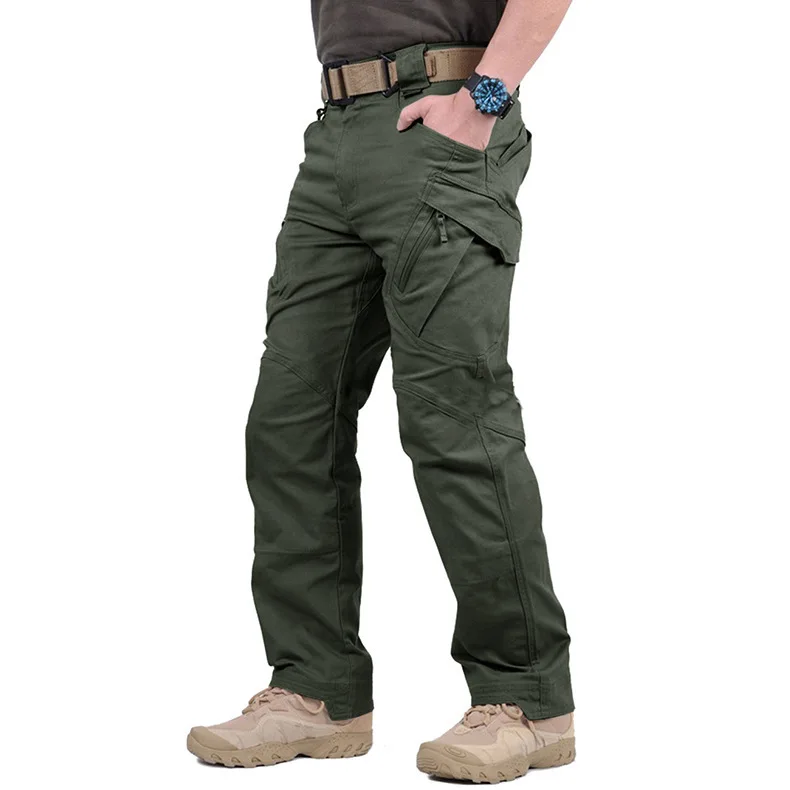 Men's Tactical Cargo Pants Classic Outdoor Hiking Trekking Men Tactical Joggers Pants Military Multi Pocket Trousers - Image 4