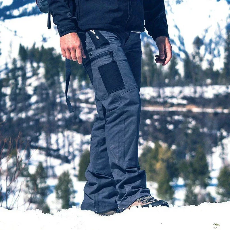 Wear Resistant Work Pant Man Multi-pocket Straight Cargo Trousers Outdoor Jogging Tactical Pants Spring Autumn Casual Trousers - Image 5