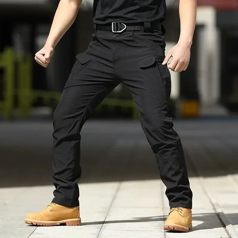 Mens Waterproof Cargo Pants Elastic Multiple Pocket Military Male Trousers Outdoor Joggers Pant Plus Size Tactical Pants Men - Image 6